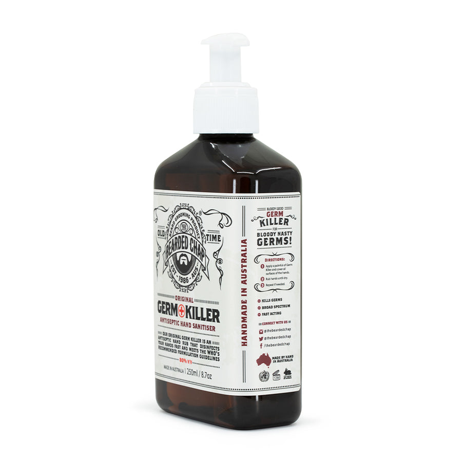 Germ Killer Antiseptic Hand Sanitiser - The Bearded Chap Australian made grooming products