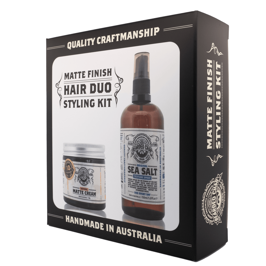 The Bearded Chap Matte Finish Hair Duo Styling Kit - side