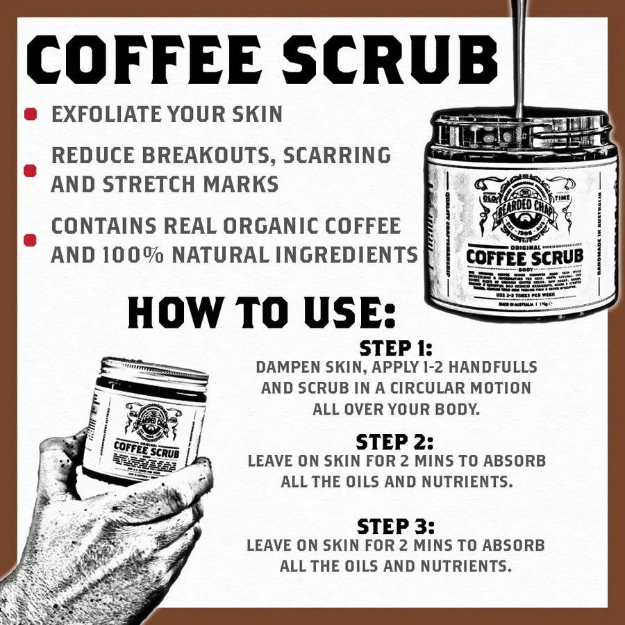 How To Use The Bearded Chap Coffee Scrub - Coffee Body Scrub for men