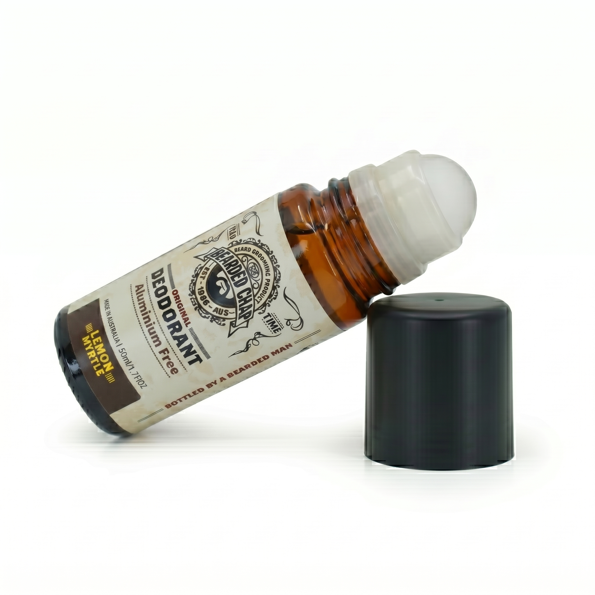 Bearded Chap deodorant side label