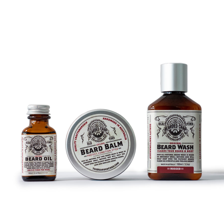 Trilogy Beard Kit - The Bearded Chap Australian made grooming products