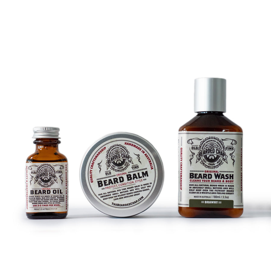 Trilogy Beard Kit - The Bearded Chap Australian made grooming products