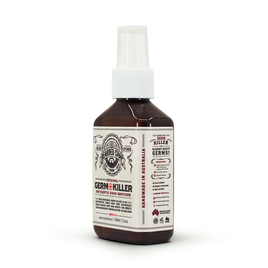 Germ Killer Antiseptic Hand Sanitiser - The Bearded Chap Australian made grooming products