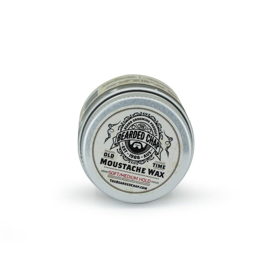 Old Time Soft/Medium Hold Moustache Wax - The Bearded Chap Australian made grooming products