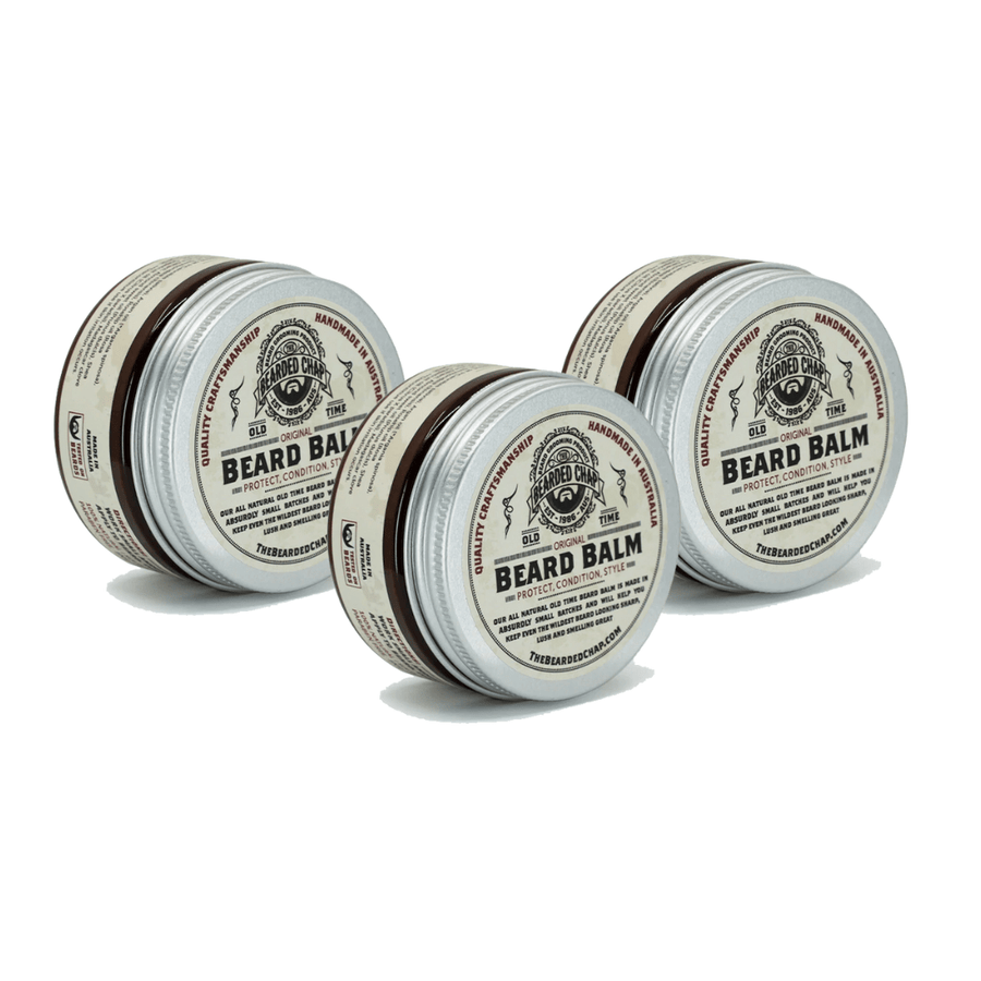 The Bearded Chap original beard balm 3-Pack made in Australia