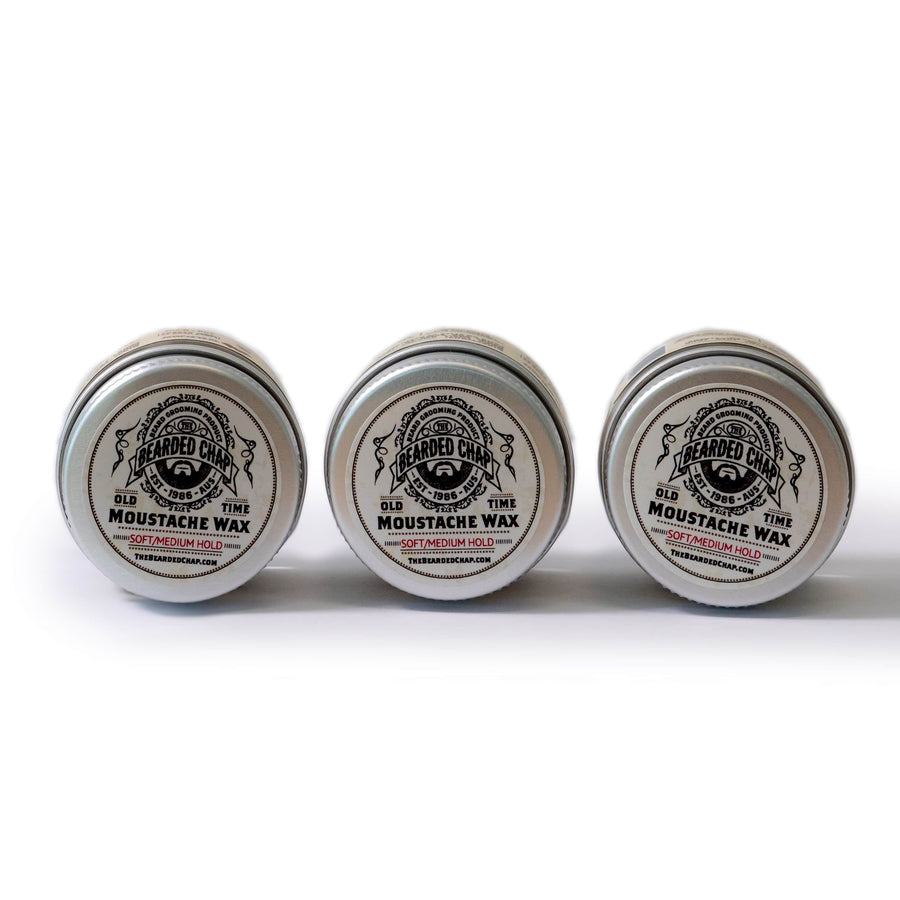 moustache wax 3 pack