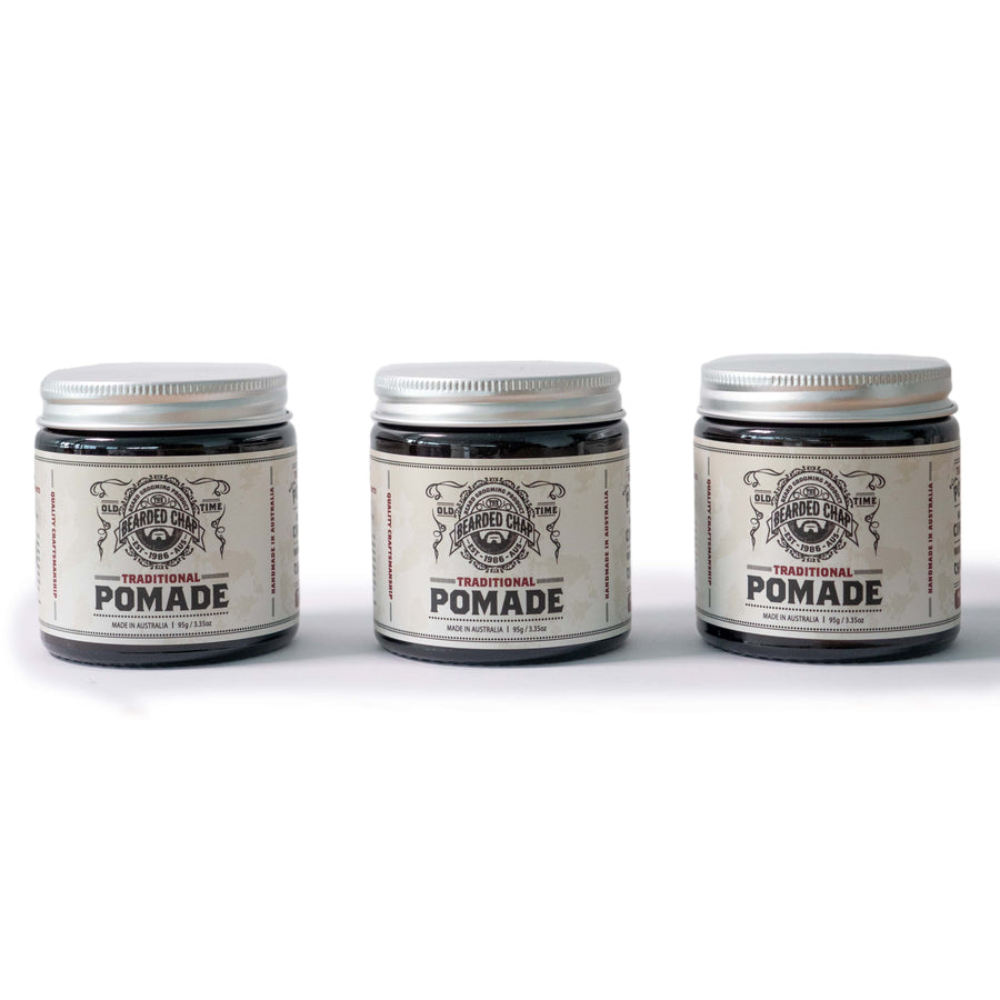 the bearded chap traditional pomade hair styling product